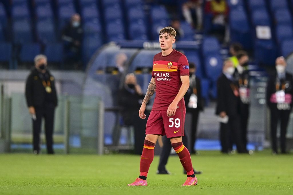 zalewski Roma vs Manchester United - Europa League 2020/2021 Semifinale ritorno