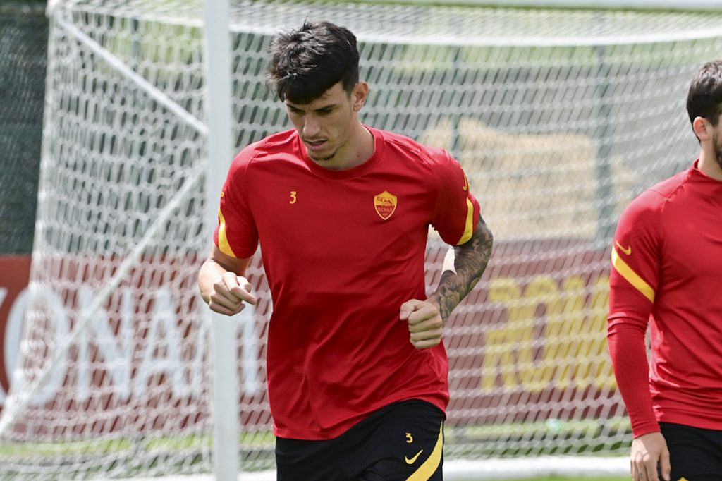 Ibanez AS Roma, sessione di allenamento a Trigoria