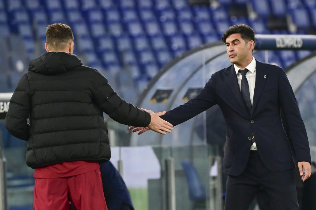 dzeko fonseca Roma vs Manchester United - Europa League 2020/2021 Semifinale ritorno