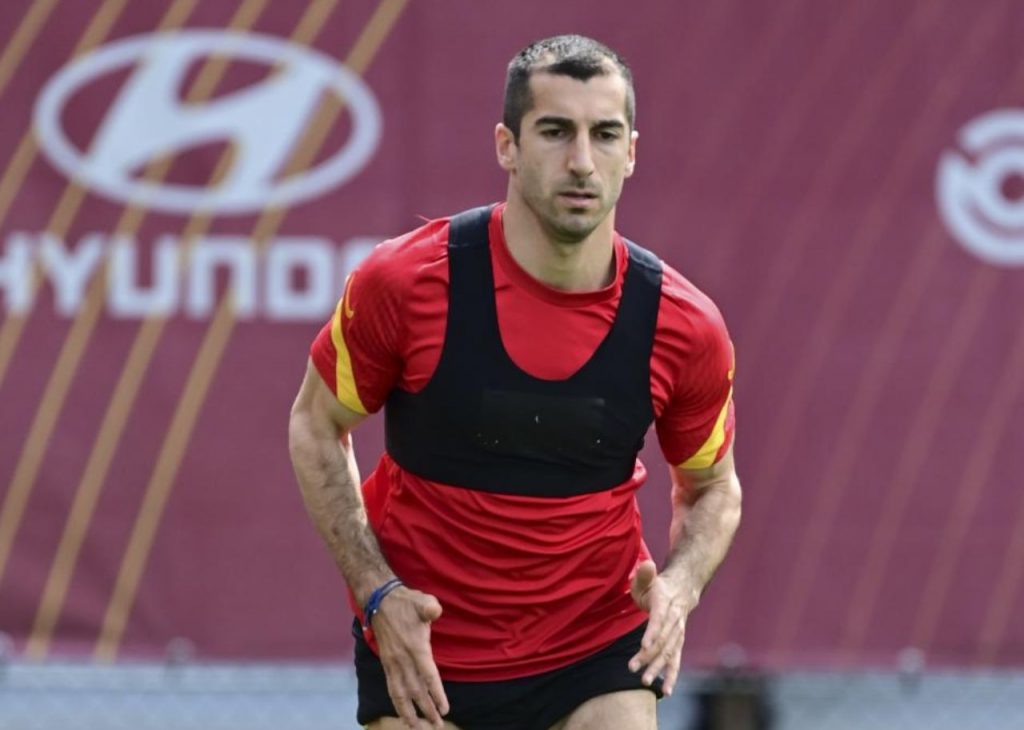 allenamento trigoria roma mkhitaryan