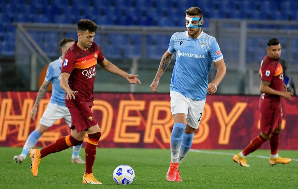 El Shaarawy Milinkovic Savic AS Roma v SS Lazio - Serie A