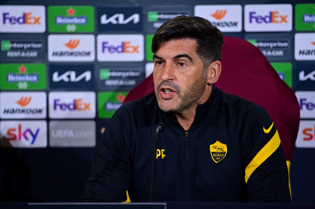 fonseca Conferenza stampa di presentazione del match di Europa League tra Roma e Manchester United