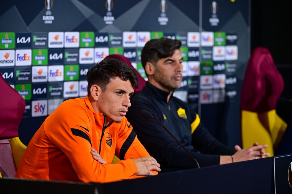 fonseca ibanez Conferenza stampa di presentazione del match di Europa League tra Roma e Manchester United