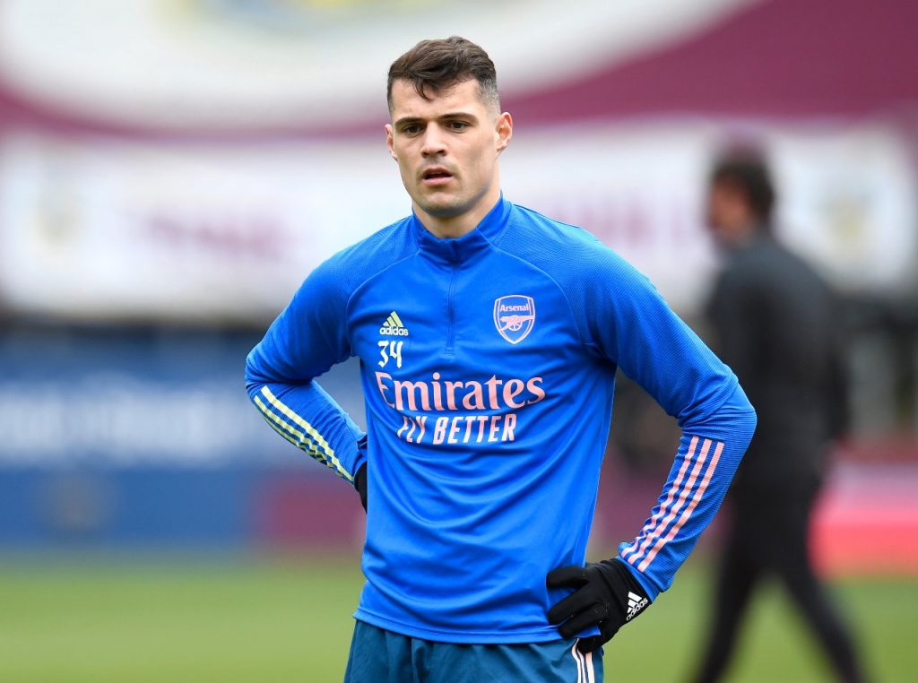 granit xhaka arsenal roma mourinho