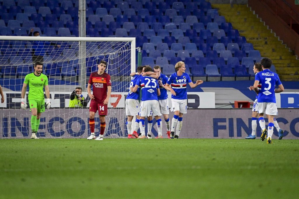 Adrien Silva gol Sampdoria vs Roma - Serie A TIM 2020/2021