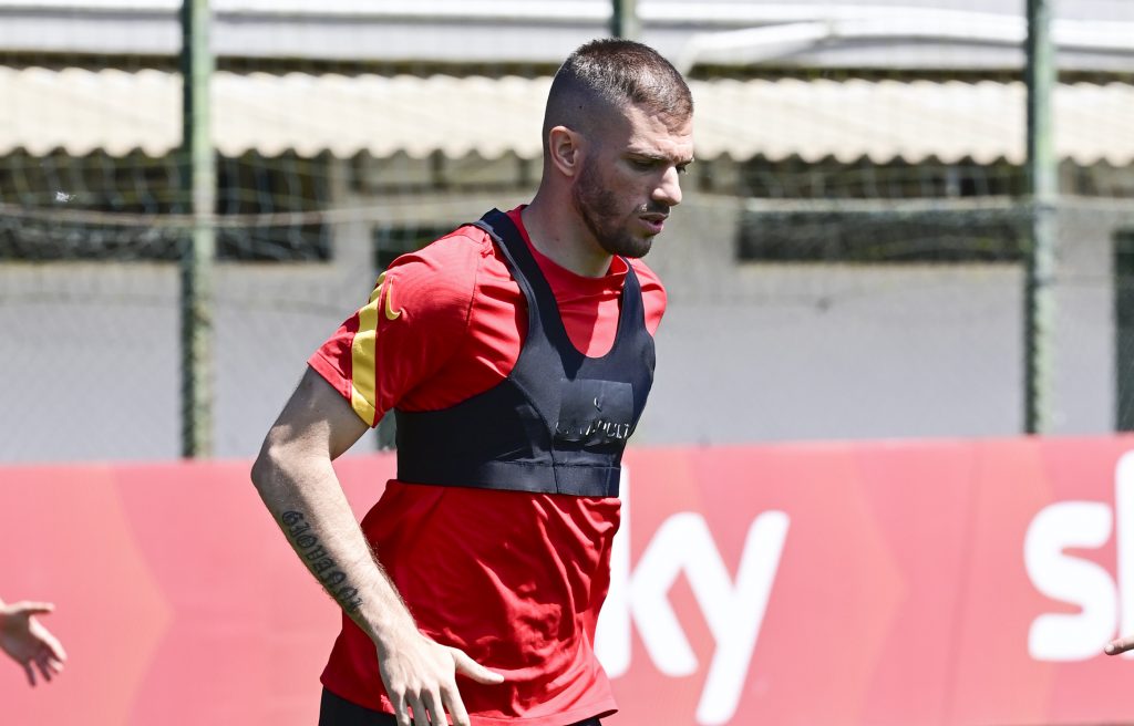 santon AS Roma, sessione di allenamento a Trigoria