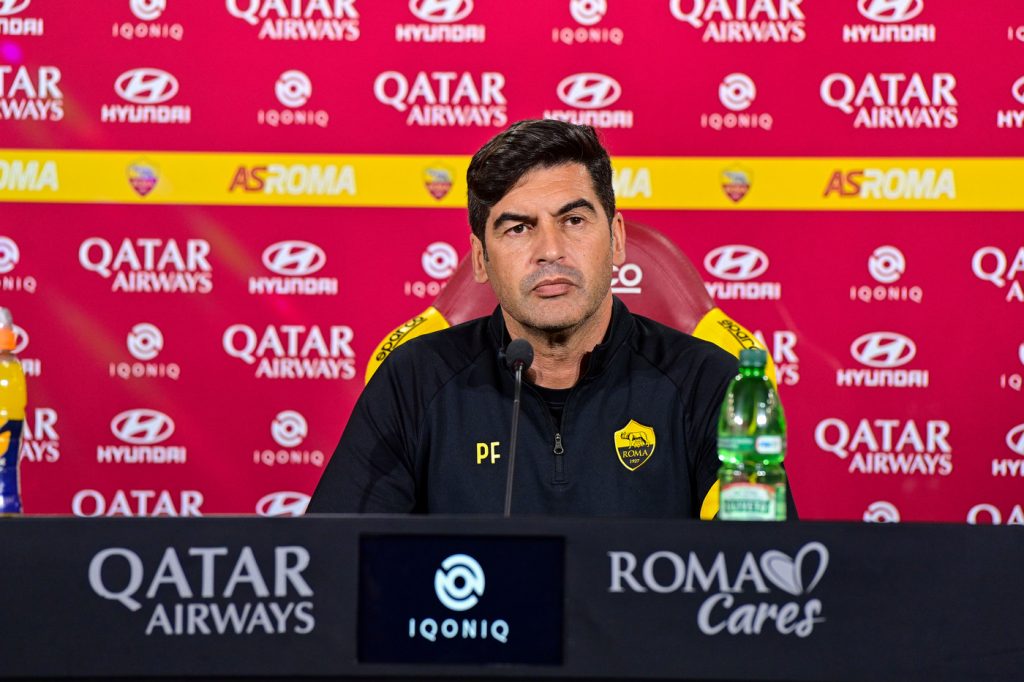 AS Roma, conferenza stampa di presentazione del match di Serie A tra Roma e Lazio
