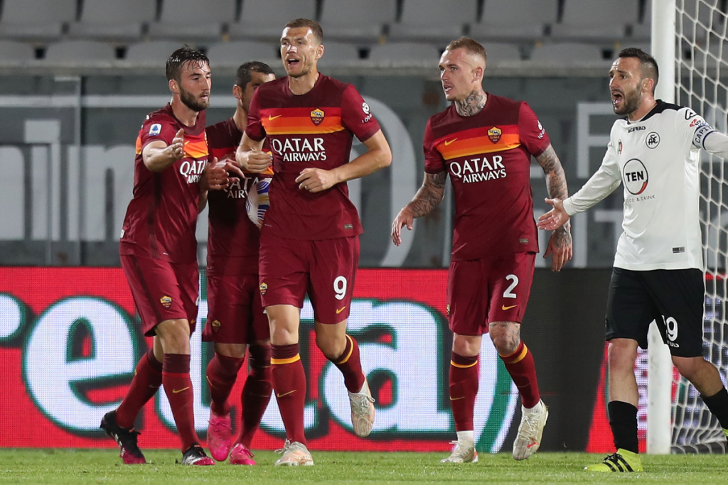 spezia roma gol karsdorp gol mkhitaryan dzeko (3)