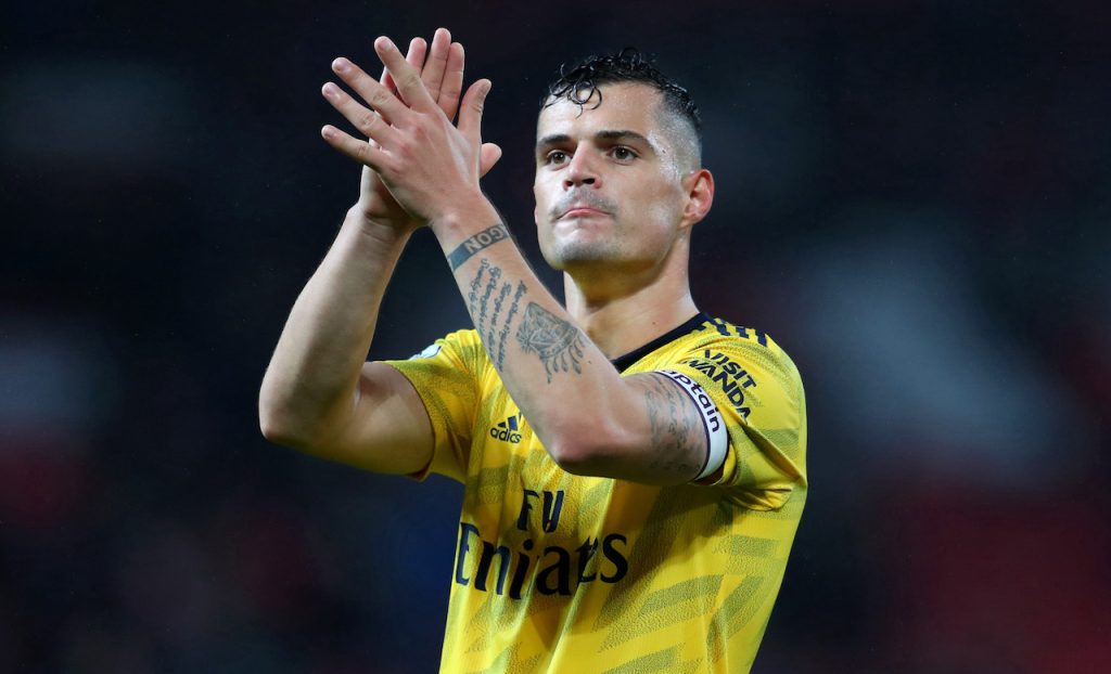 Xhaka Manchester United v Arsenal FC - Premier League