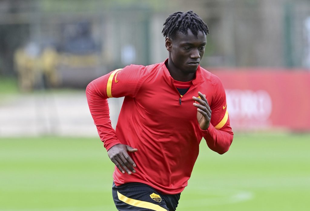 Darboe AS Roma, sessione di allenamento a Trigoria