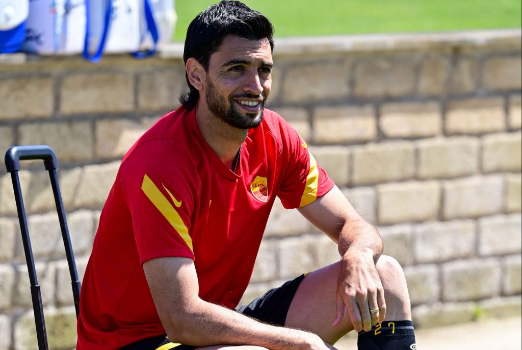 Pastore AS Roma, sessione di allenamento a Trigoria