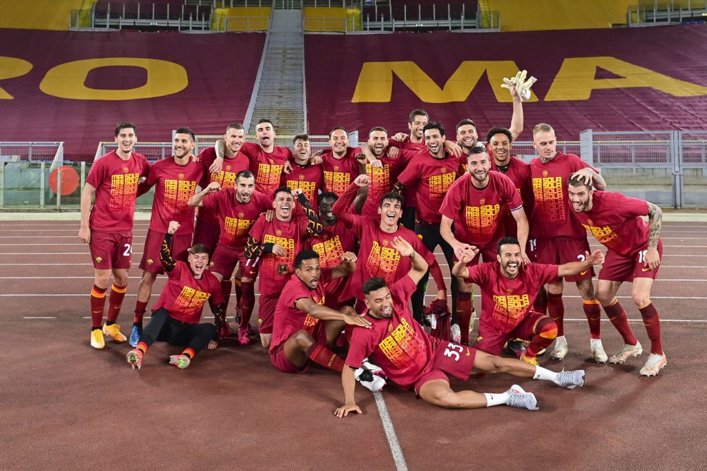 festa Roma curva sud vs Lazio - Serie A TIM 2020/2021