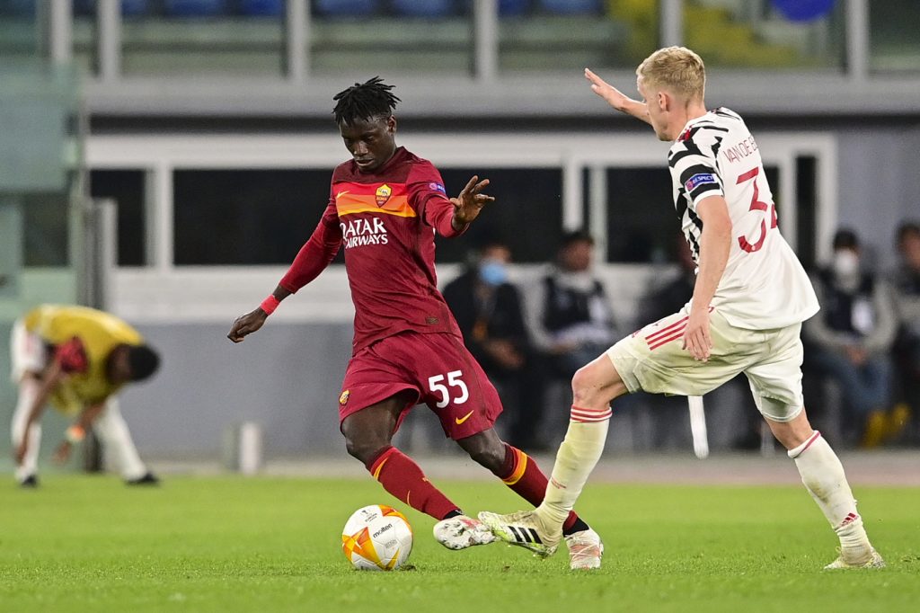 darboe van de beek Roma vs Manchester United - Europa League 2020/2021 Semifinale ritorno