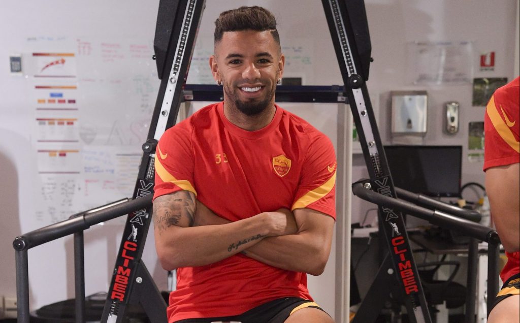 Peres AS Roma, sessione di allenamento a Trigoria