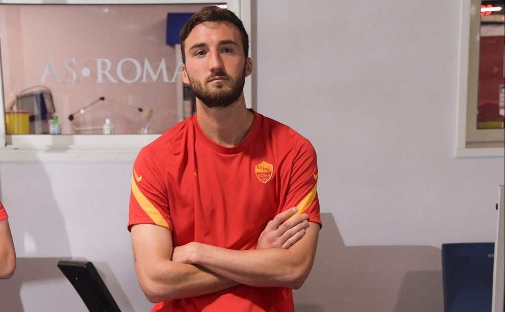 Cristante AS Roma, sessione di allenamento a Trigoria