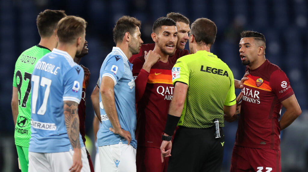 Pellegrini Lulic Pairetto AS Roma v SS Lazio - Serie A