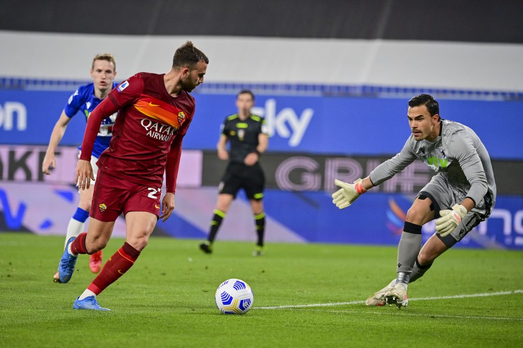 Mayoral Audero Sampdoria vs Roma - Serie A TIM 2020/2021