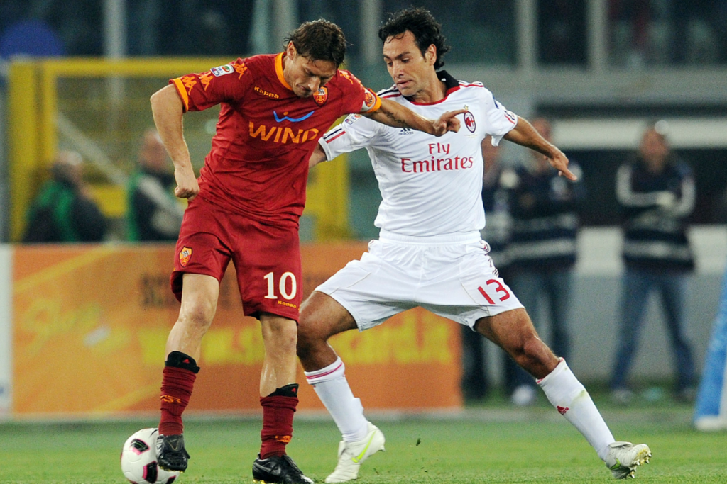 totti nesta roma milan