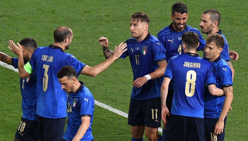 italia repubblica ceca spinazzola florenzi chiellini barella immobile bonucci  v Czech Republic - International Friendly