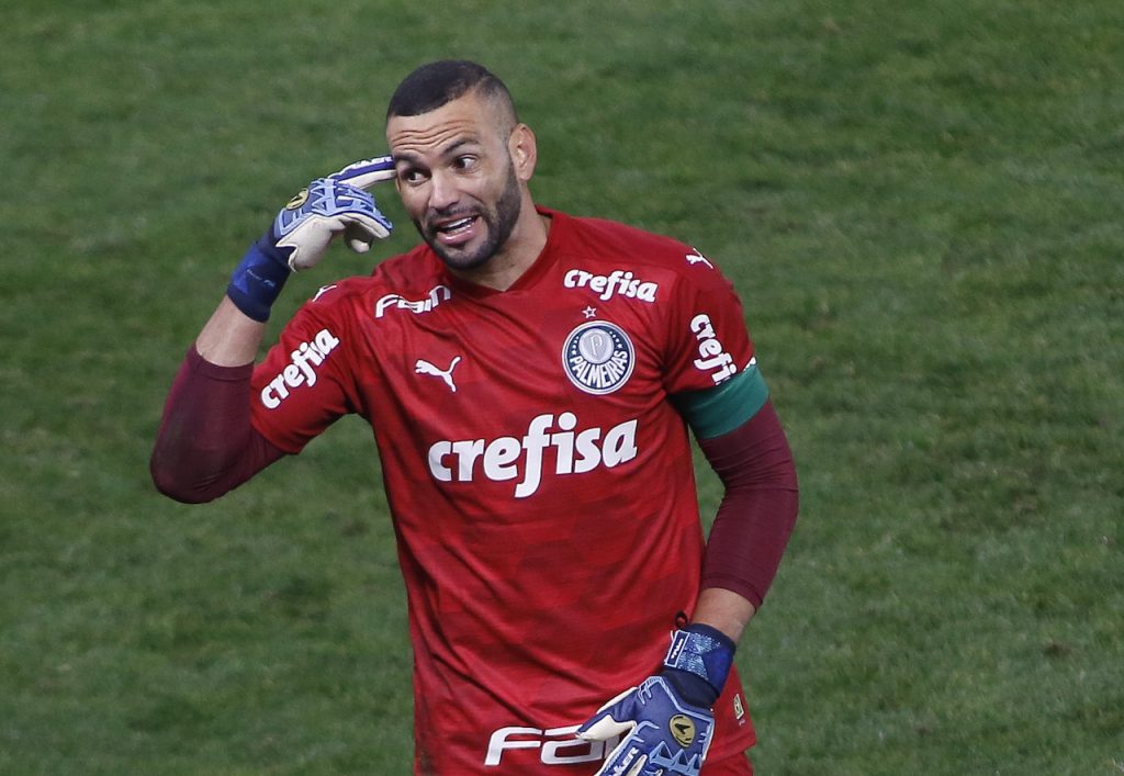 Weverton Corinthians and Palmeiras Play Behind Closed Doors for the First Match of the Sao Paulo State Championship Final Amidst the Coronavirus (COVID - 19) Pandemic