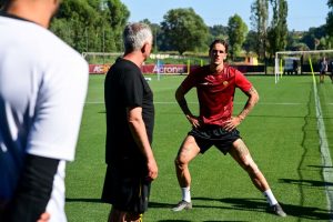 zaniolo mourinho AS Roma Training Session