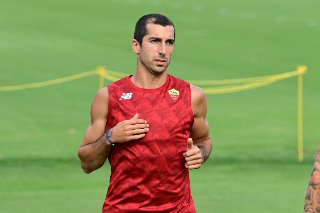 allenamento roma trigoria mkhitaryan