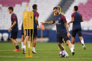 icardi Paris Saint-Germain Training Session - UEFA Champions League