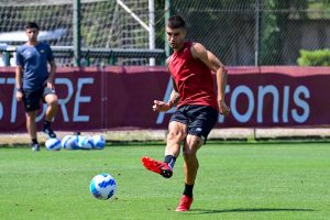 AS Roma Training Session mancini