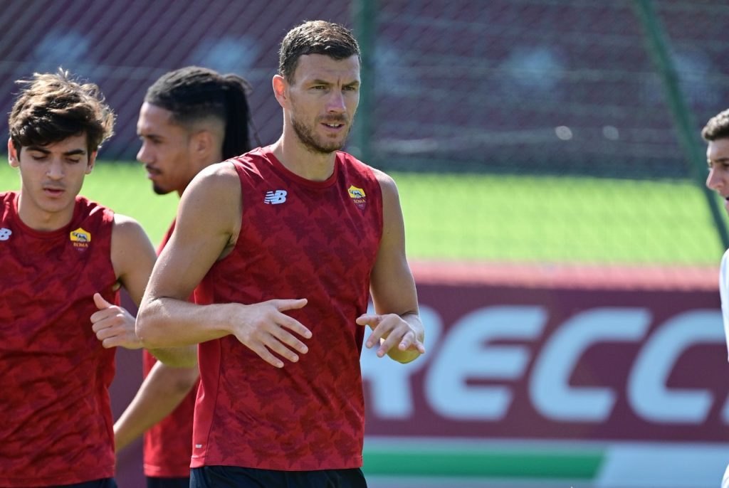 allenamento roma trigoria dzeko(1)