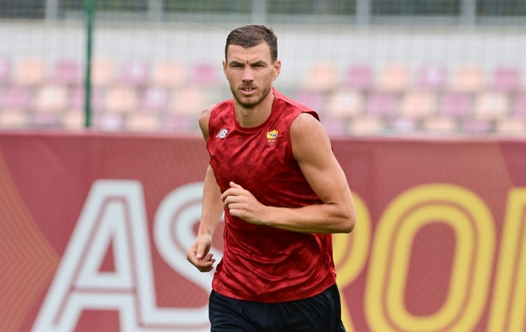 allenamento roma trigoria dzeko