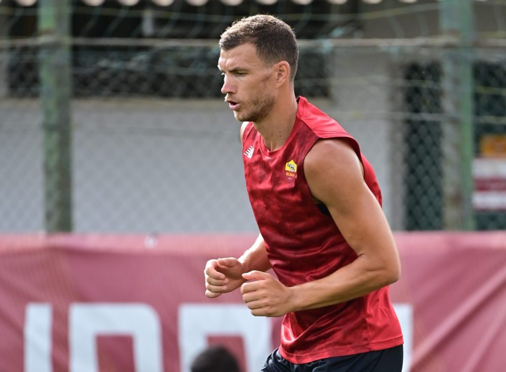 allenamento roma trigoria dzeko