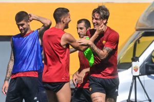zaniolo pellegrini AS Roma Training Session
