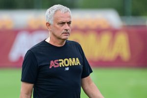 mourinho AS Roma Training Session And Press Conference