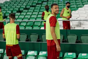 dzeko Real Betis Sevilla v AS Roma - Club Friendly