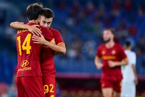 shomurodov el shaarawy AS Roma v Raja Casablanca - Pre-Season Friendly