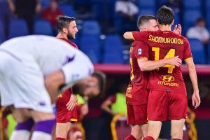 veretout shomurodov AS Roma v ACF Fiorentina - Serie A