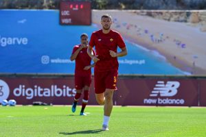 dzeko Belenenses v AS Roma - Pre-Season Frienldy