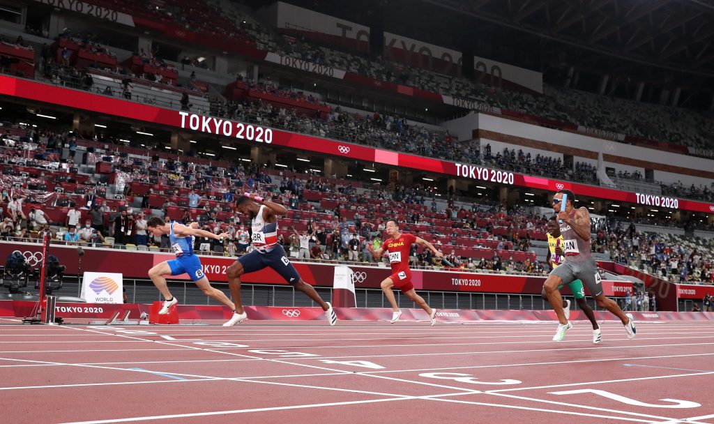 tortu staffetta atletica Athletics - Olympics: Day 14