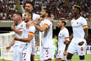gol veretout mkhitaryan vina pellegrini abraham carles perez US Salernitana v AS Roma - Serie A