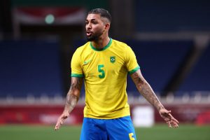 douglas luiz Brazil v Egypt: Men's Football Quarterfinal - Olympics: Day 8