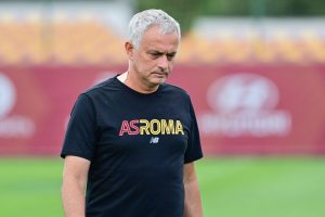 mourinho AS Roma Training Session And Press Conference