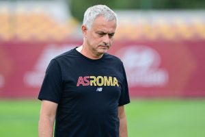 mourinho AS Roma Training Session And Press Conference