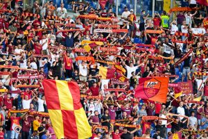 tifosi AS Roma v Trabzonspor - UEFA Conference League: Play-Offs Leg Two