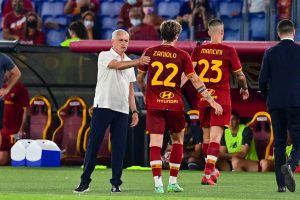 mourinho zaniolo AS Roma v Raja Casablanca - Pre-Season Friendly