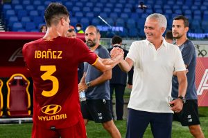 mourinho ibanez AS Roma v Raja Casablanca - Pre-Season Friendly