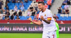 gol pellegrini  Trabzonspor v AS Roma - UEFA Conference League: Play-Offs Leg One