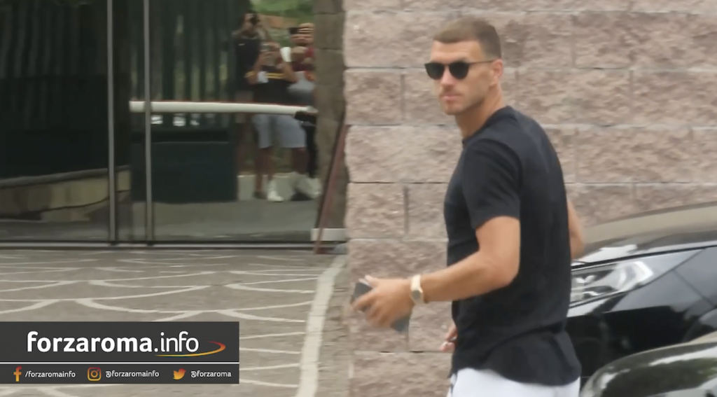 Dzeko a Trigoria