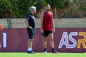cristante mourinho AS Roma Training Session