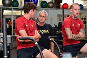 AS Roma Training Session Mourinho e Tripi