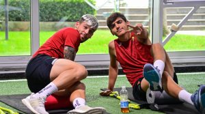Villar Carles Perez AS Roma Training Session